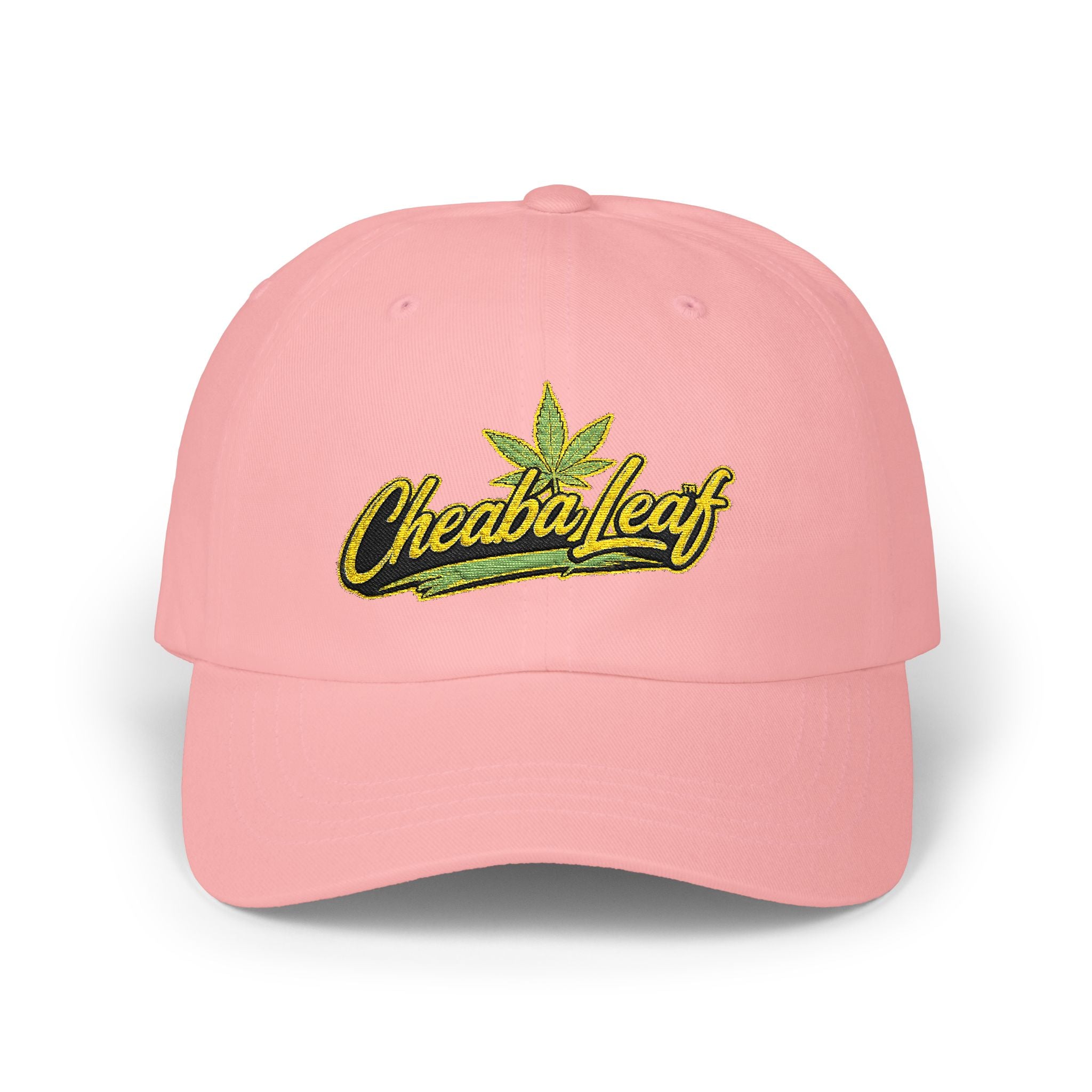 Classic Dad Cap — Minimal Cannabis Patch Embroidered Baseball Hat