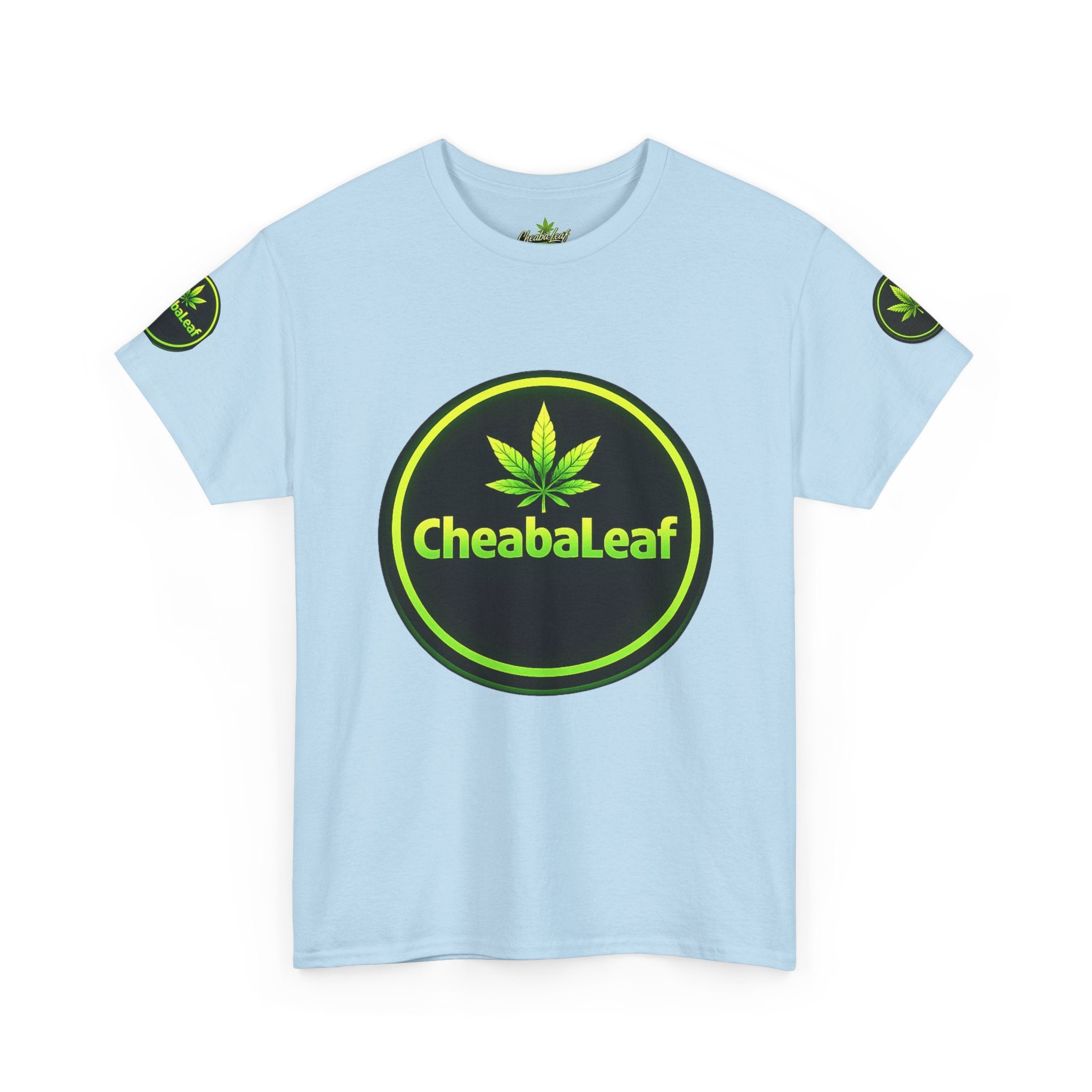 CheabaLeaf™ Badge Front Tee — Badge Logo Front & Sleeves