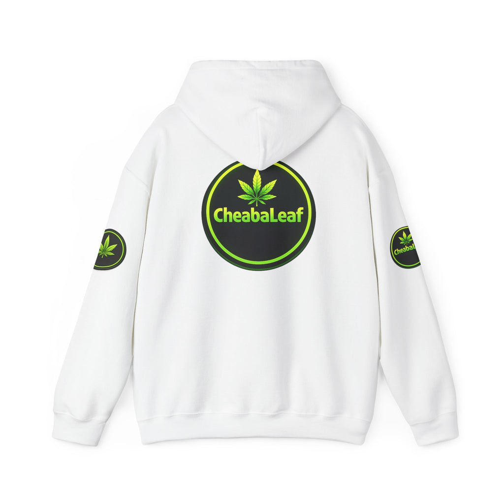 Cheaba Leaf 360 Hoodie - Green Cannabis Script Logo Pullover