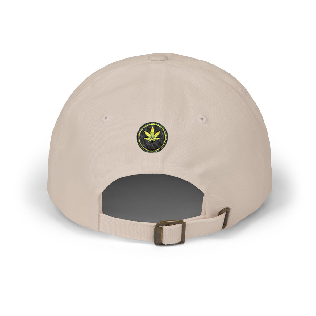 Classic Dad Cap — Minimal Cannabis Patch Embroidered Baseball Hat