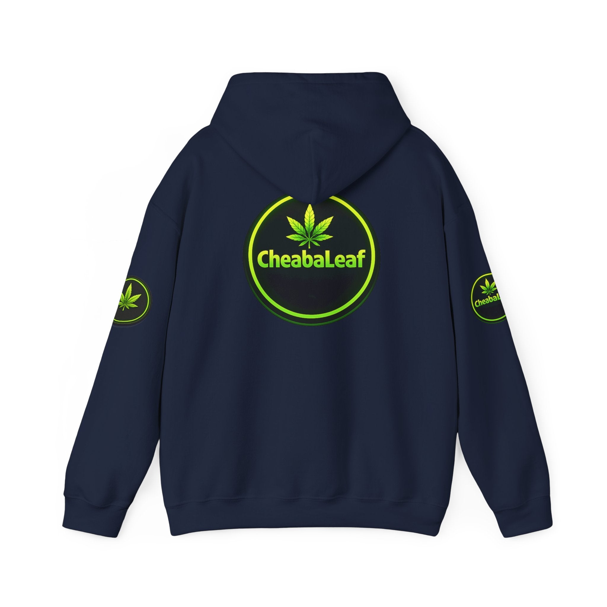 Cheaba Leaf 360 Hoodie - Green Cannabis Script Logo Pullover