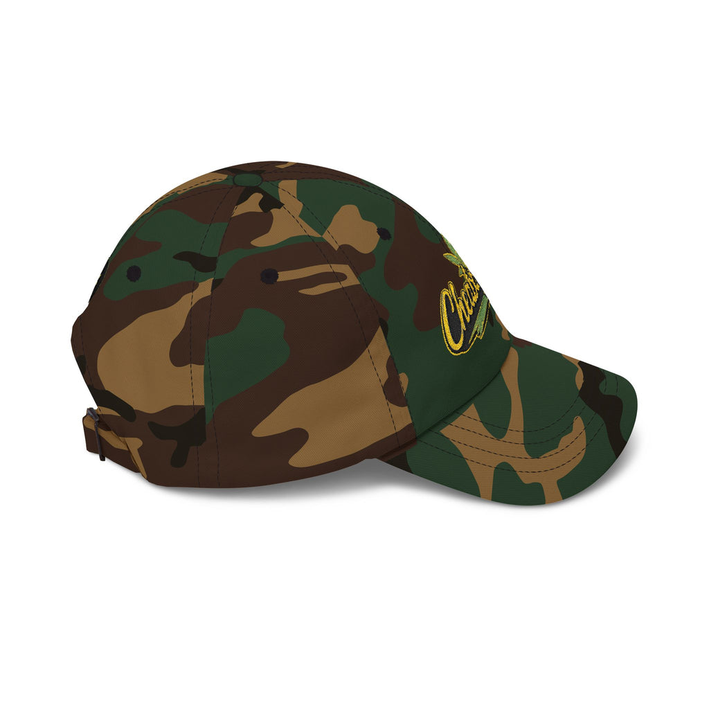 Classic Dad Cap — Minimal Cannabis Patch Embroidered Baseball Hat