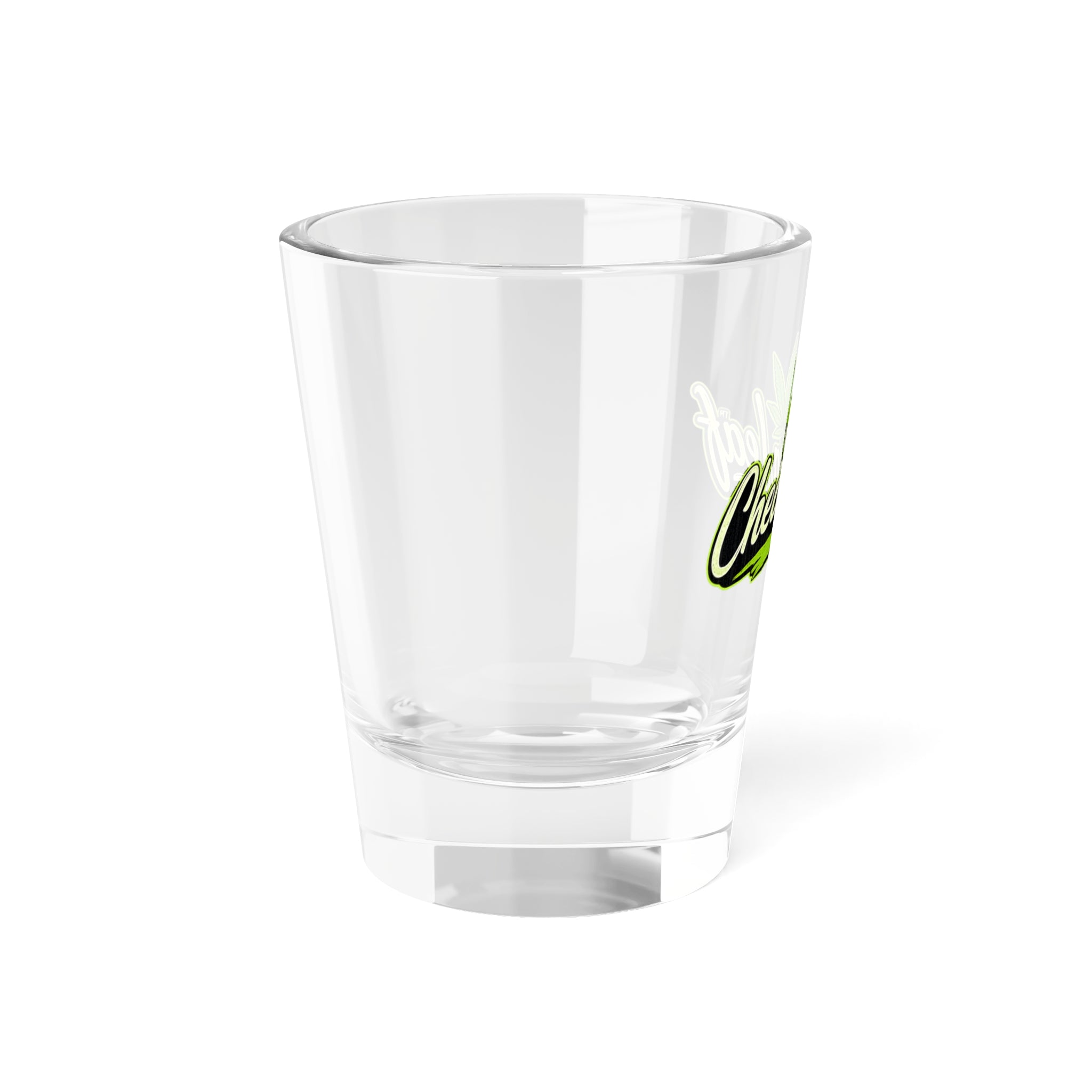 Cheeba Leaf 1.5oz Shot Glass – Cannabis Leaf Logo Shooter Glass