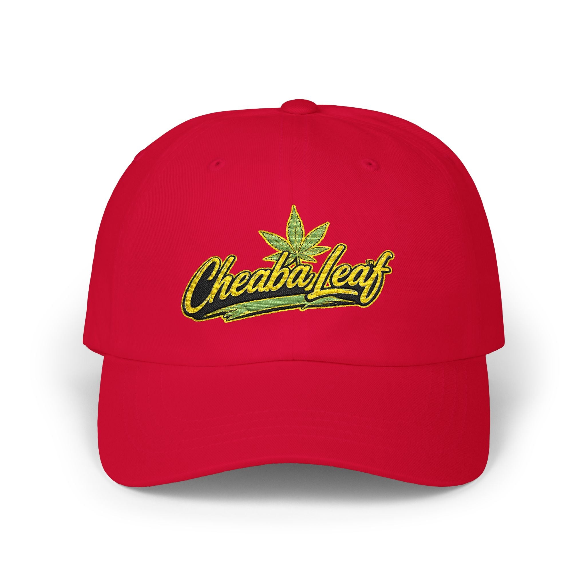 Classic Dad Cap — Minimal Cannabis Patch Embroidered Baseball Hat
