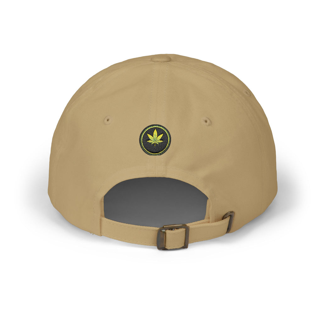 Classic Dad Cap — Minimal Cannabis Patch Embroidered Baseball Hat