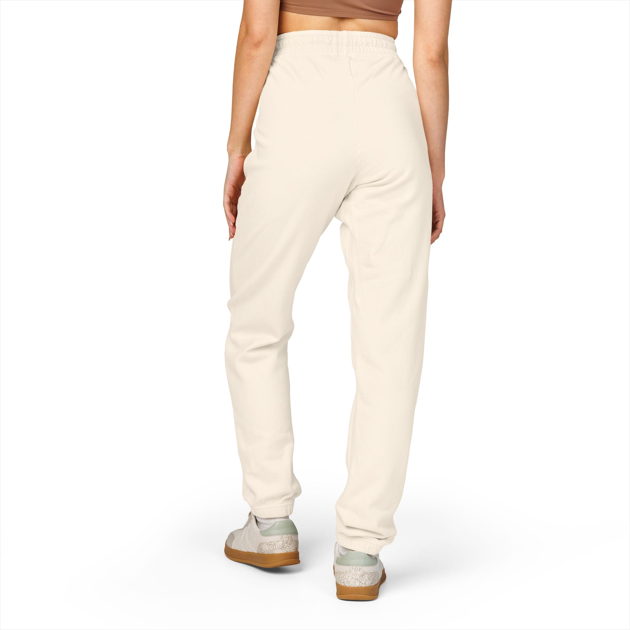 Ember Green "Stay Wild" Fleece Sweatpants — Garment-Dyed Cozy Joggers