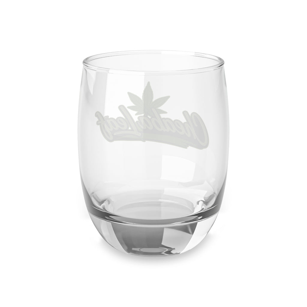 Cheaba Leaf Whiskey Glass – Cannabis Logo Stemless Rocks Glass