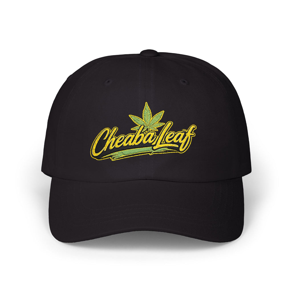 Classic Dad Cap — Minimal Cannabis Patch Embroidered Baseball Hat