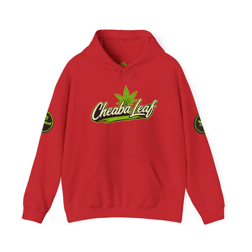 Cheaba Leaf 360 Hoodie - Green Cannabis Script Logo Pullover