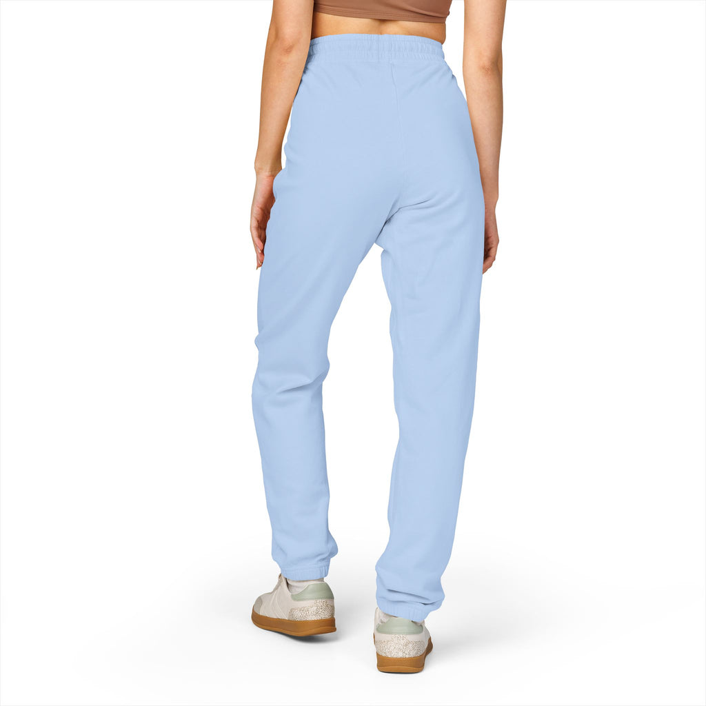 Ember Green "Stay Wild" Fleece Sweatpants — Garment-Dyed Cozy Joggers