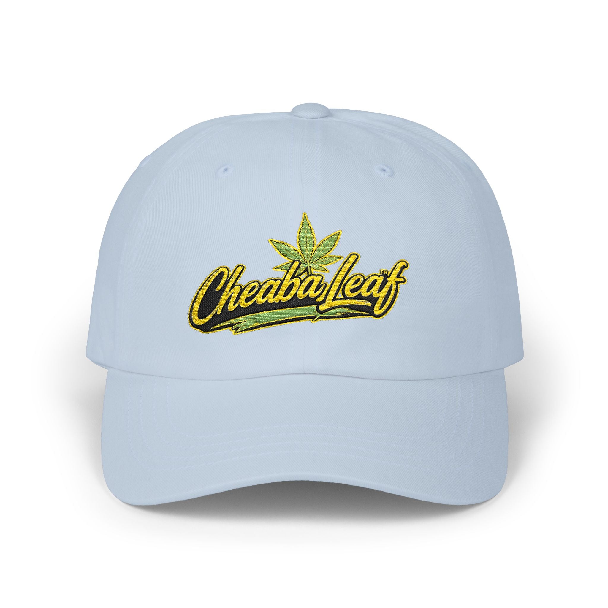 Classic Dad Cap — Minimal Cannabis Patch Embroidered Baseball Hat