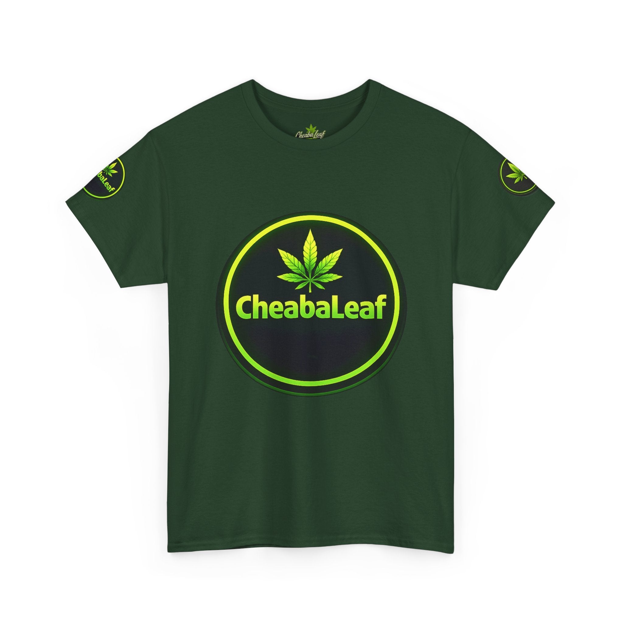 CheabaLeaf™ Badge Front Tee — Badge Logo Front & Sleeves