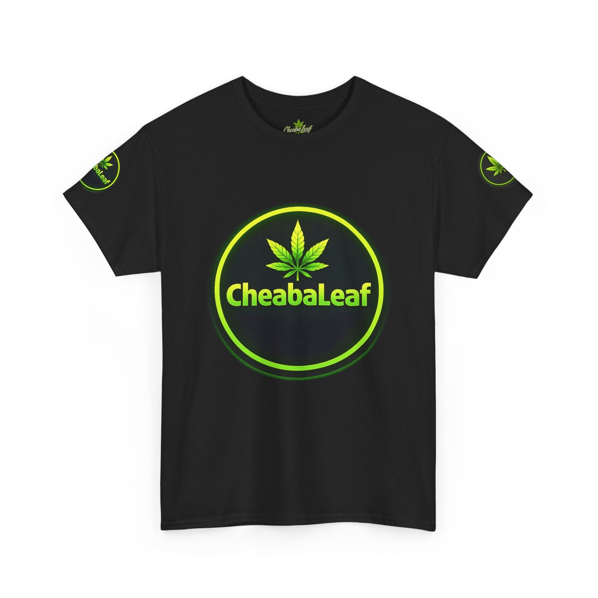 CheabaLeaf™ Badge Front Tee — Badge Logo Front & Sleeves