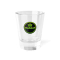 CheabaLeaf Logo Shot Glass — 1.5oz Cannabis-Themed Bar Shooter