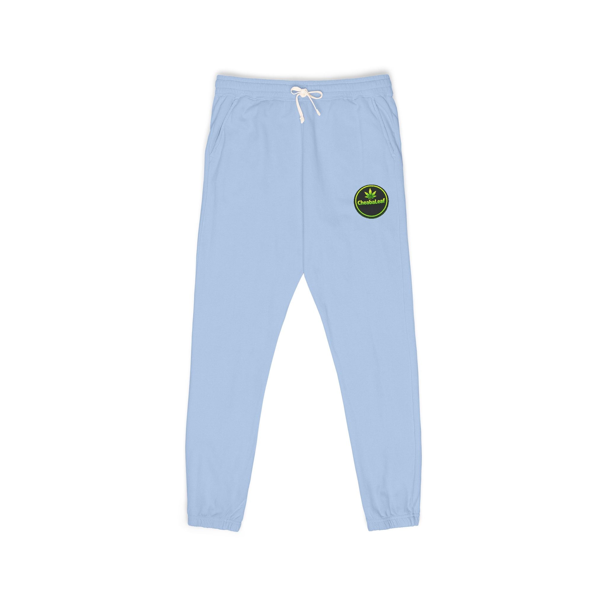 Ember Green "Stay Wild" Fleece Sweatpants — Garment-Dyed Cozy Joggers