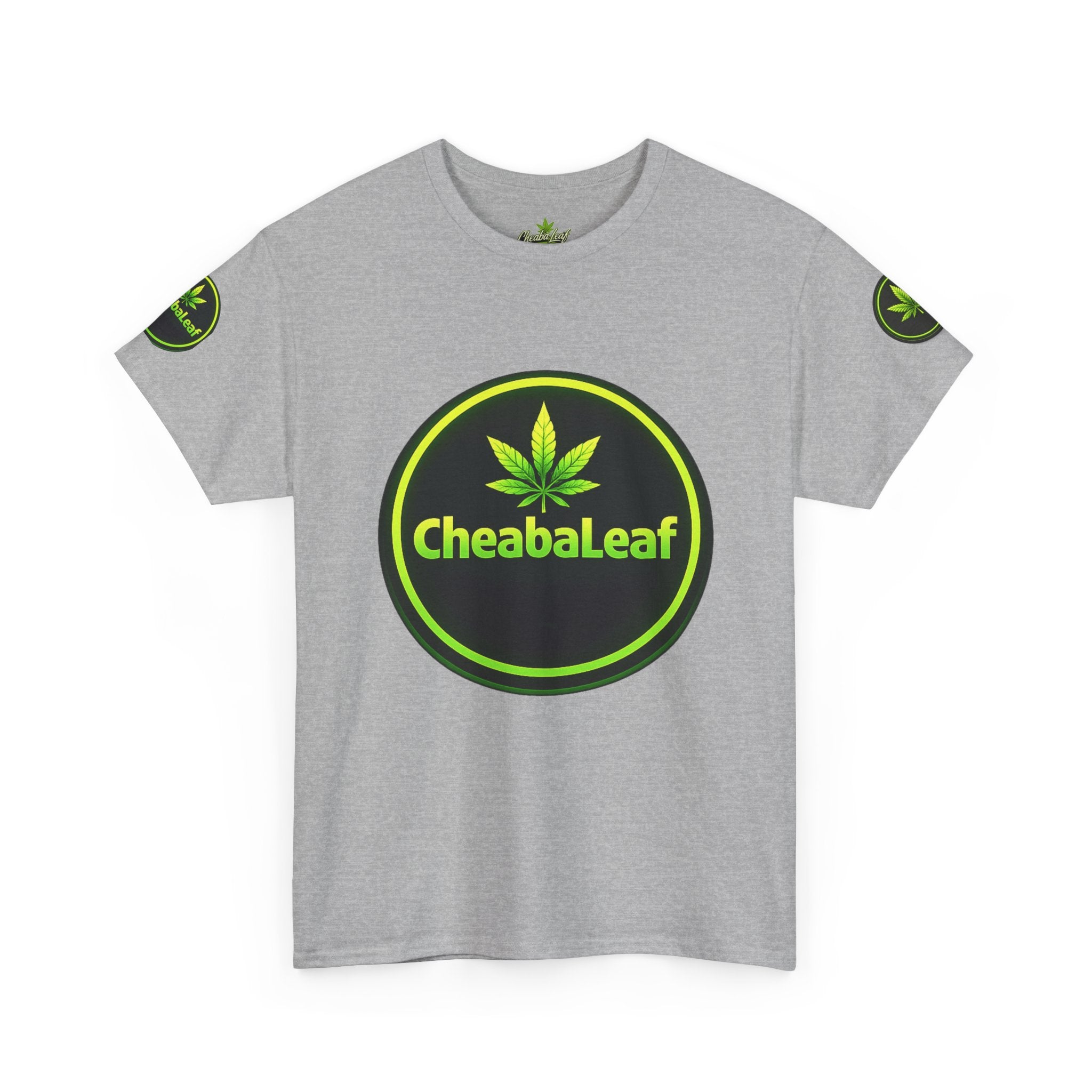 CheabaLeaf™ Badge Front Tee — Badge Logo Front & Sleeves