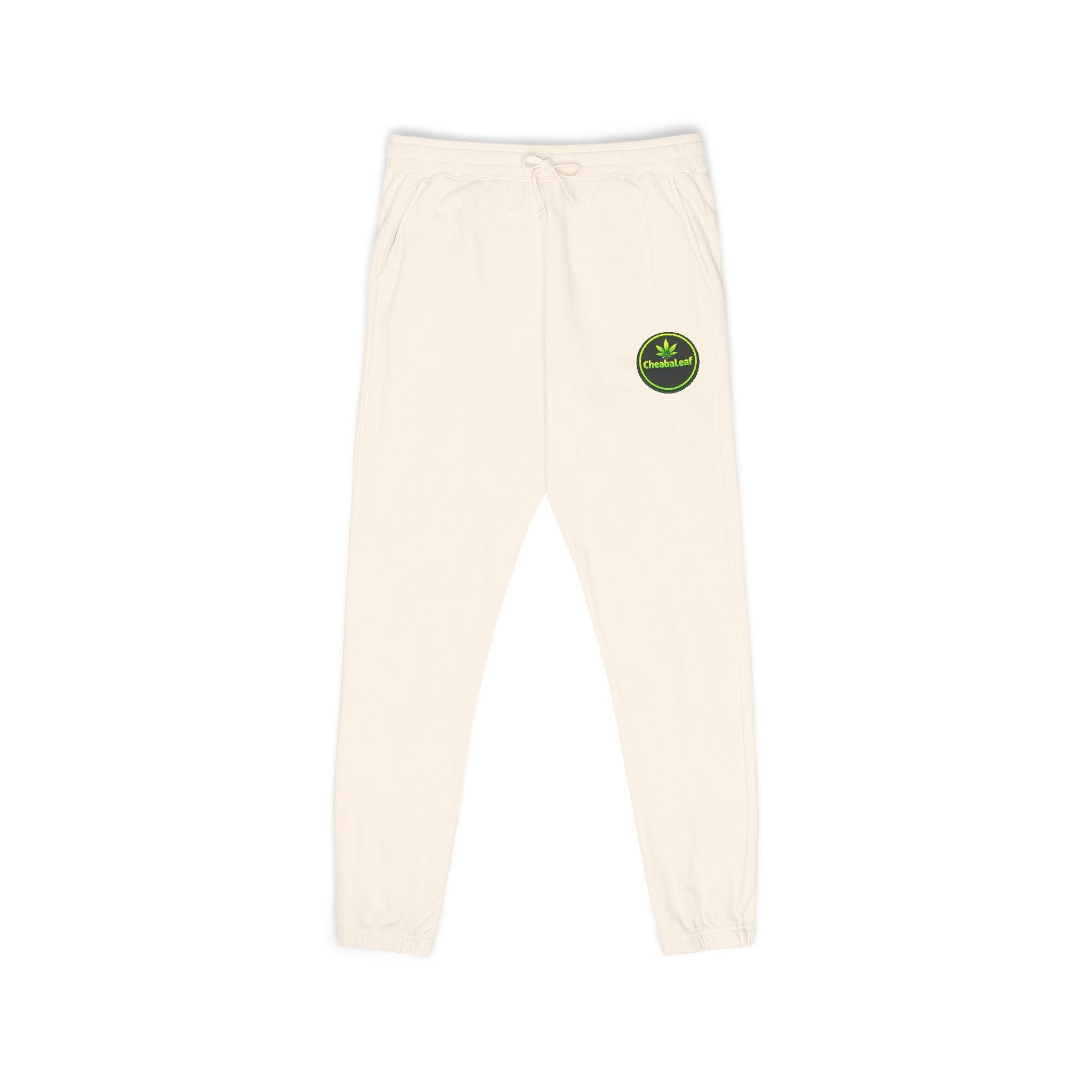Ember Green "Stay Wild" Fleece Sweatpants — Garment-Dyed Cozy Joggers