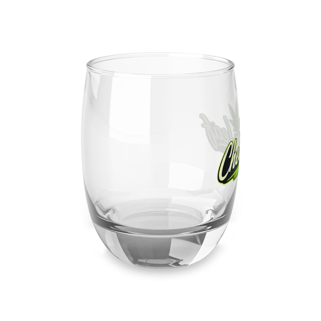 Cheaba Leaf Whiskey Glass – Cannabis Logo Stemless Rocks Glass