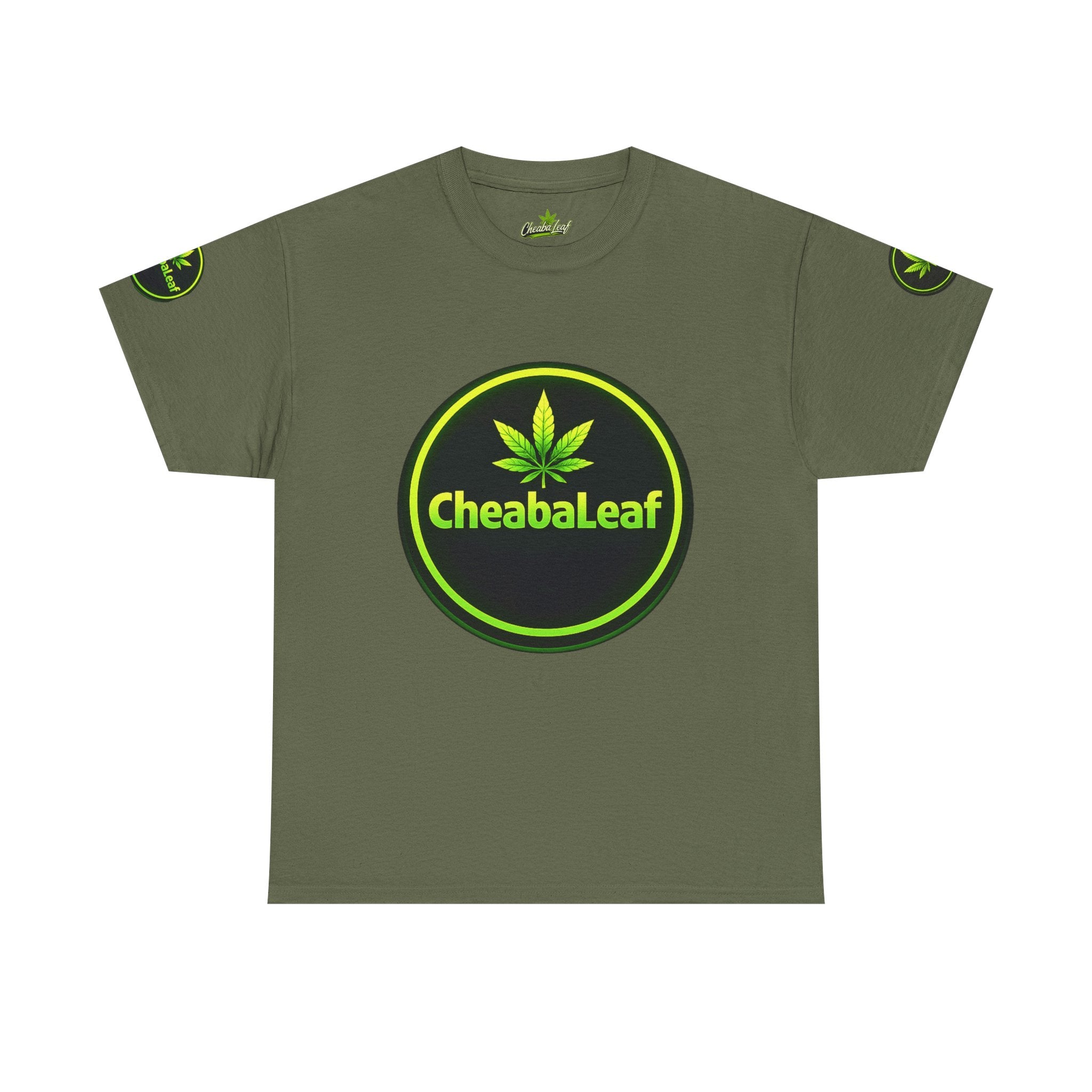 CheabaLeaf™ Badge Front Tee — Badge Logo Front & Sleeves