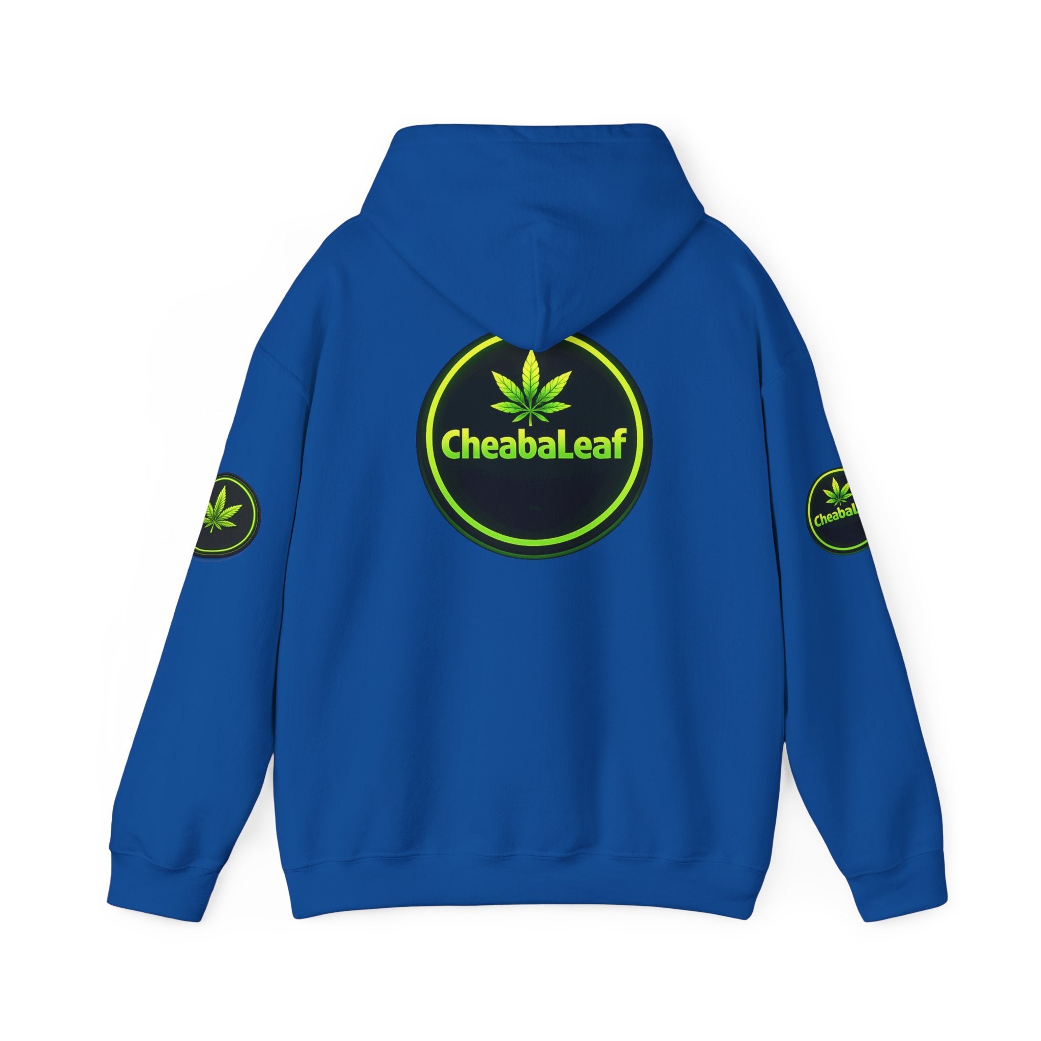 Cheaba Leaf 360 Hoodie - Green Cannabis Script Logo Pullover