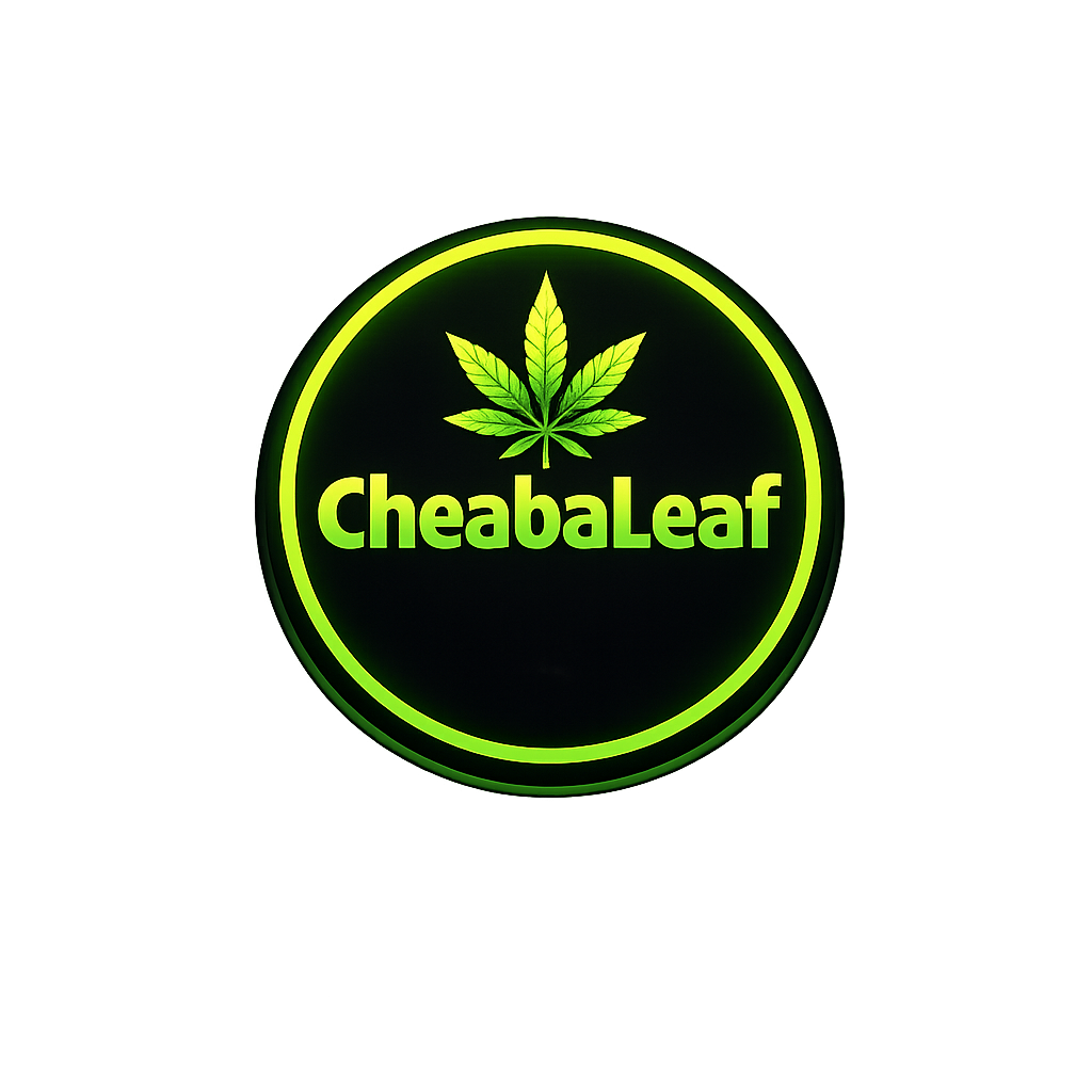 Cheeba Leaf Logo Hoodie — Cannabis Leaf Streetwear Pullover