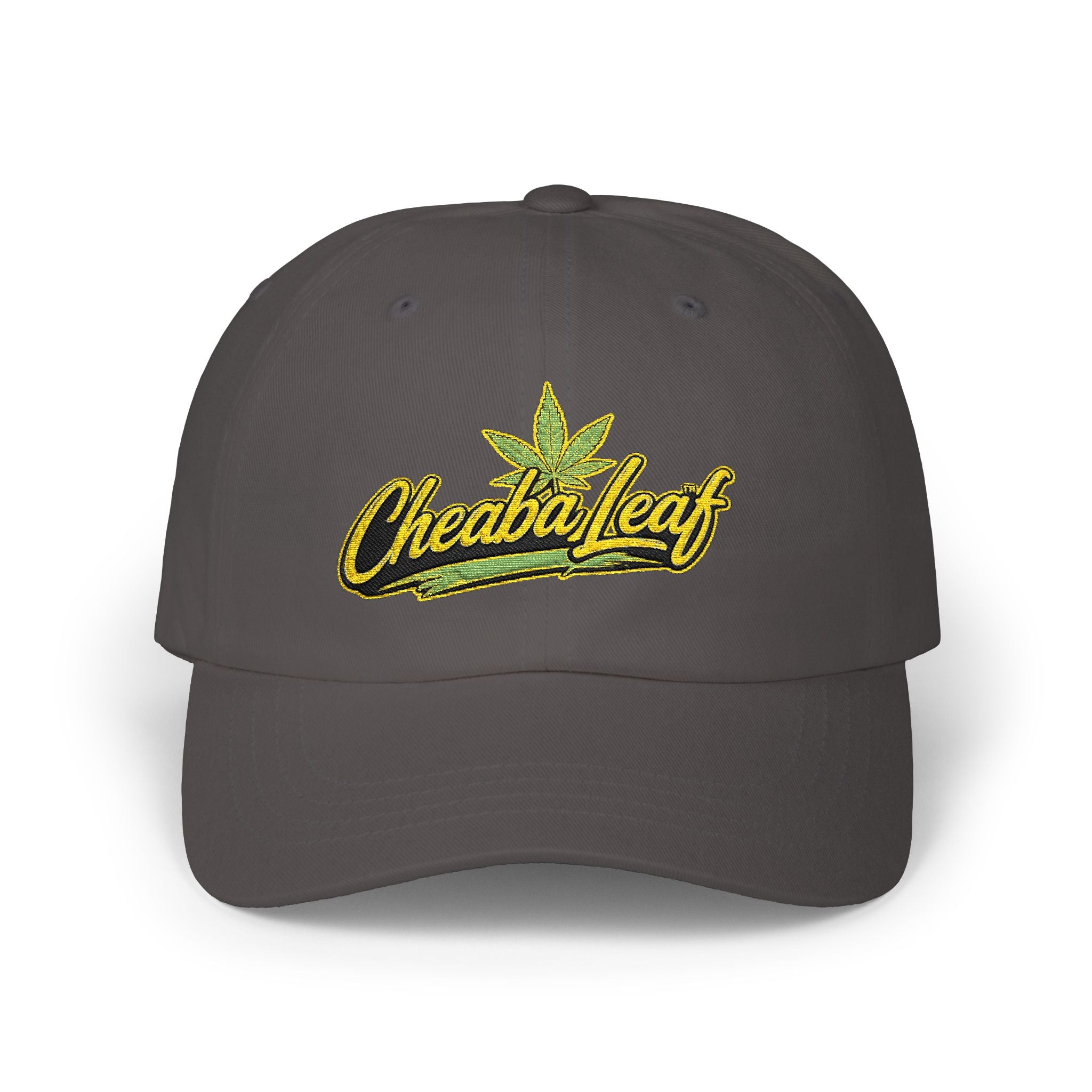 Classic Dad Cap — Minimal Cannabis Patch Embroidered Baseball Hat