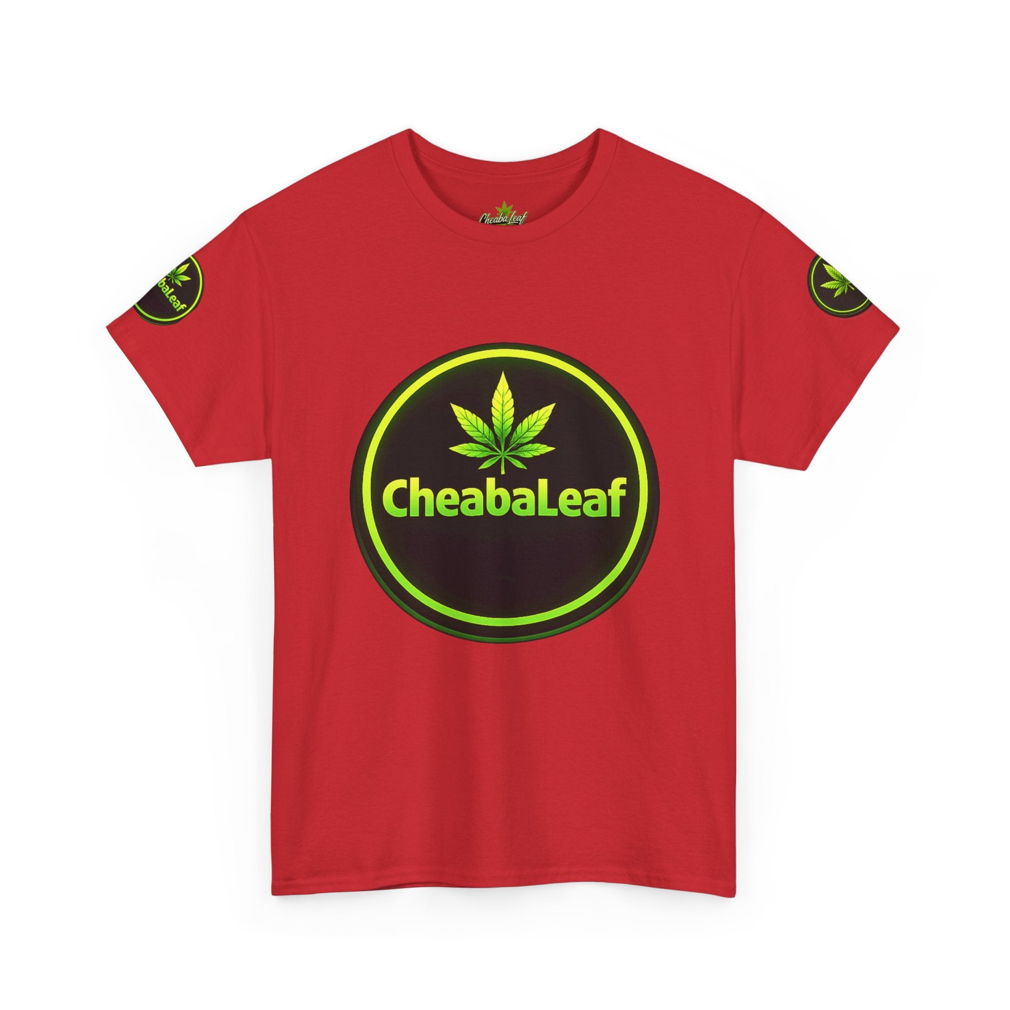 CheabaLeaf™ Badge Front Tee — Badge Logo Front & Sleeves