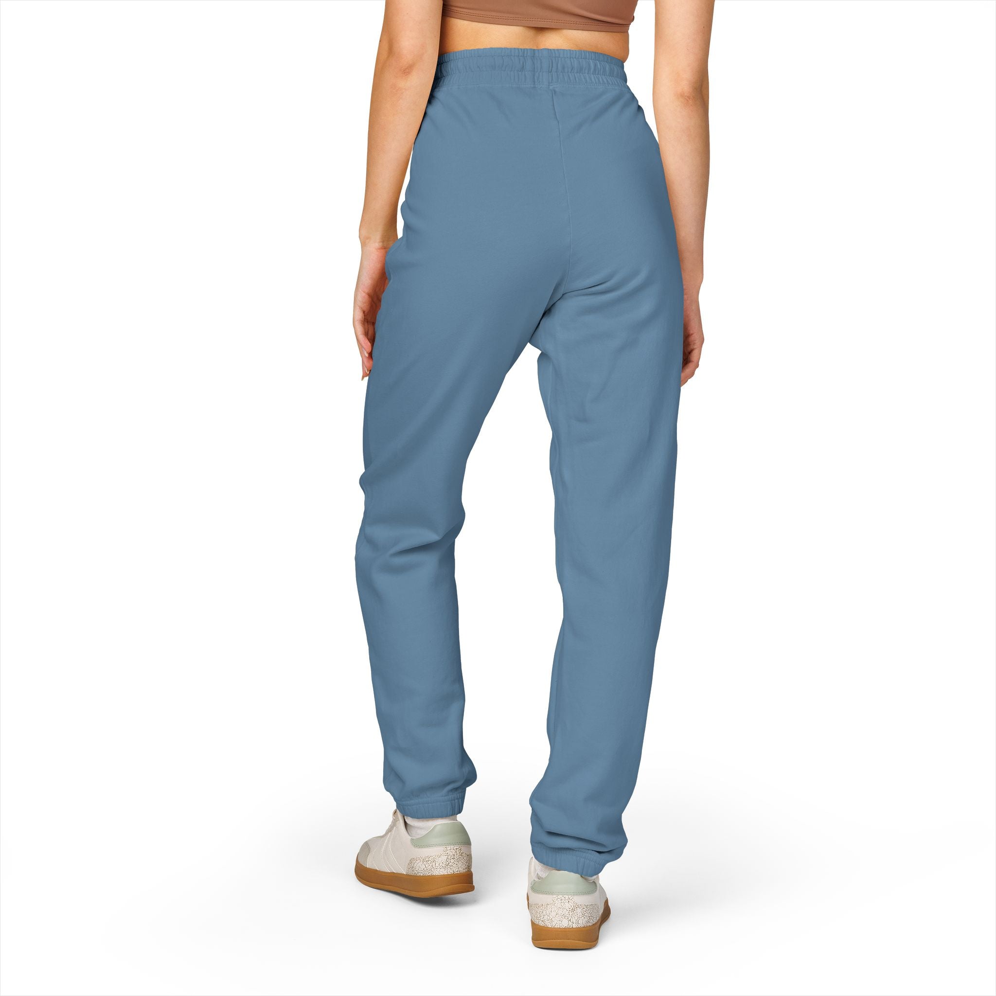 Ember Green "Stay Wild" Fleece Sweatpants — Garment-Dyed Cozy Joggers