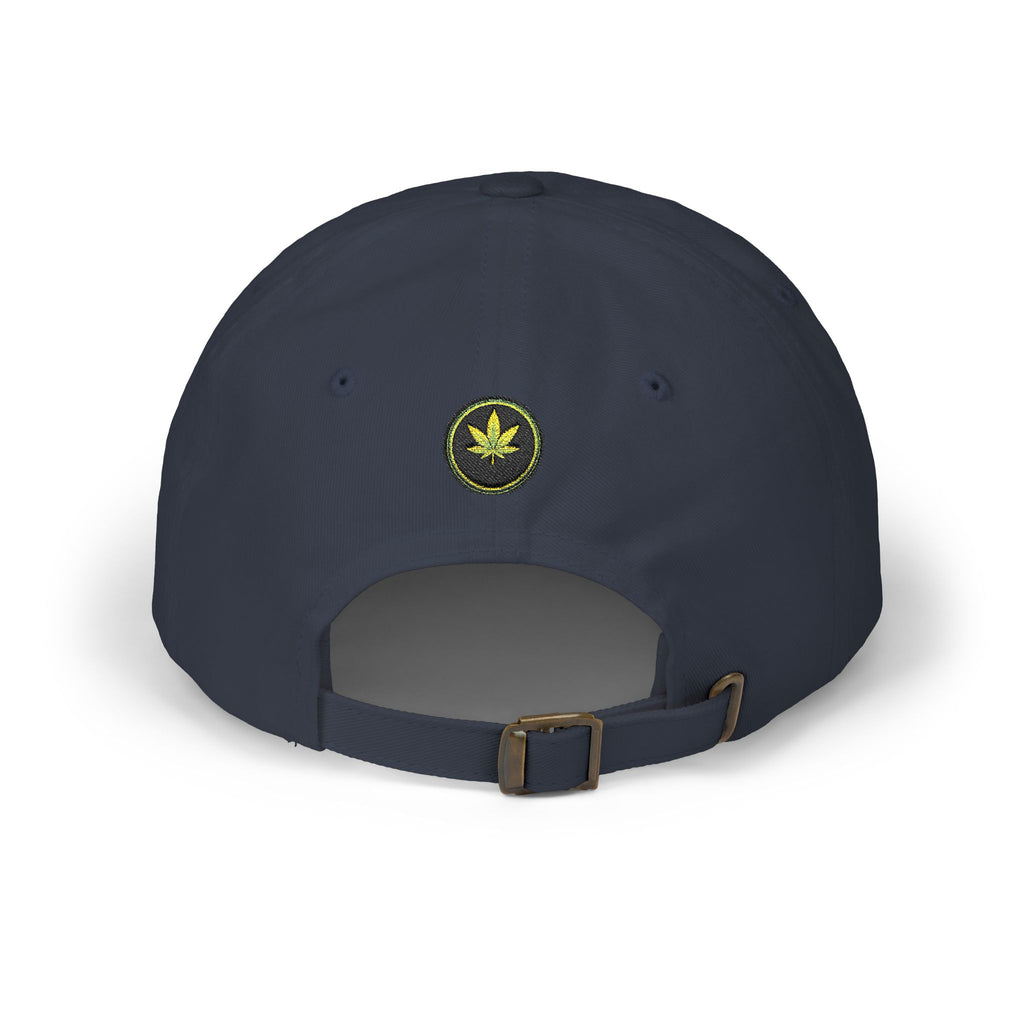 Classic Dad Cap — Minimal Cannabis Patch Embroidered Baseball Hat