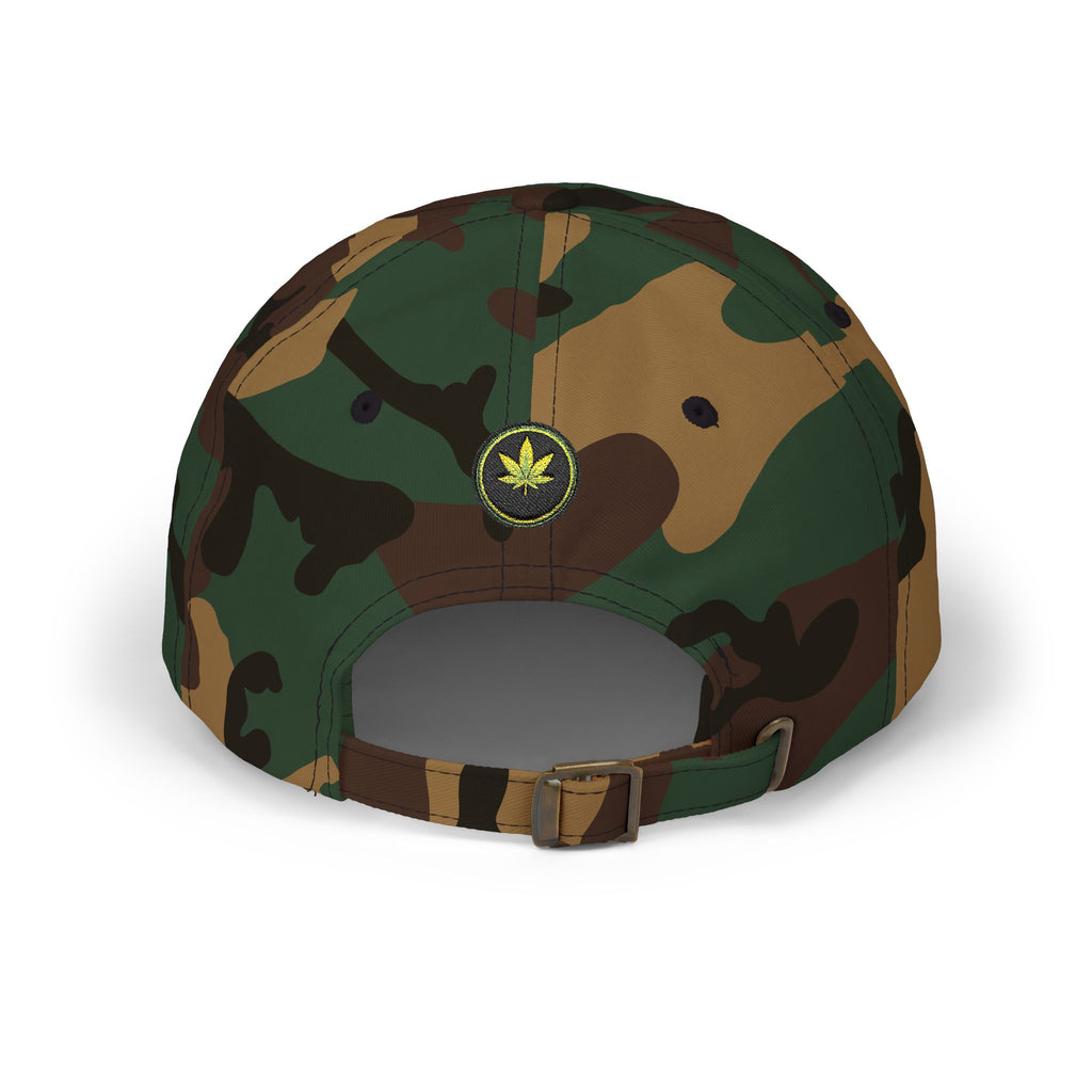 Classic Dad Cap — Minimal Cannabis Patch Embroidered Baseball Hat
