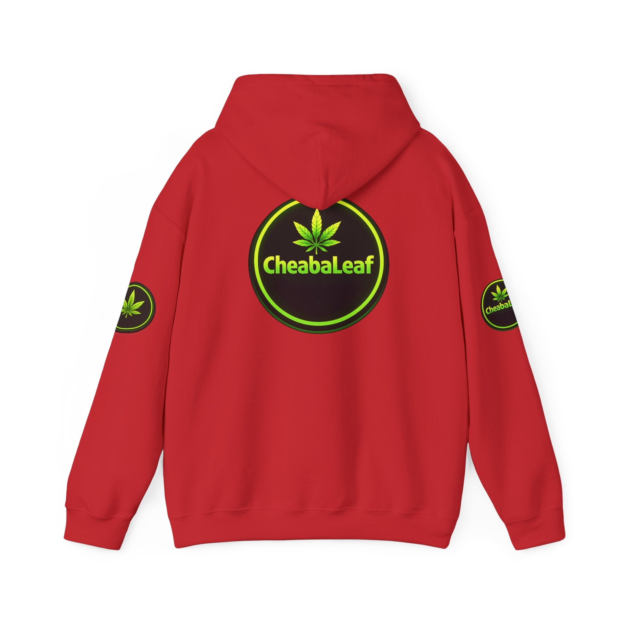 Cheaba Leaf 360 Hoodie - Green Cannabis Script Logo Pullover
