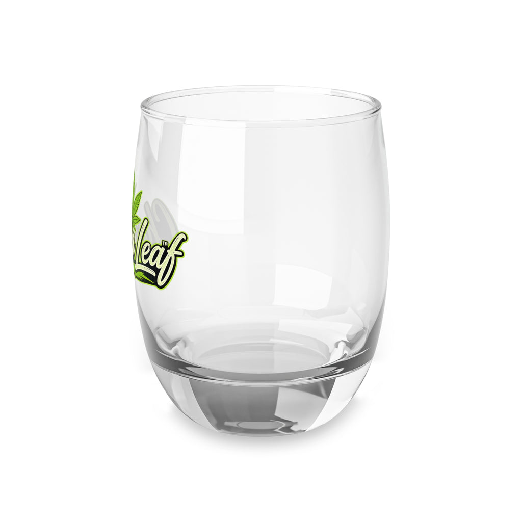 Cheaba Leaf Whiskey Glass – Cannabis Logo Stemless Rocks Glass