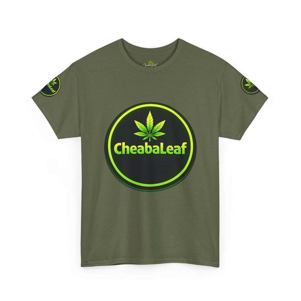 CheabaLeaf™ Badge Front Tee — Badge Logo Front & Sleeves