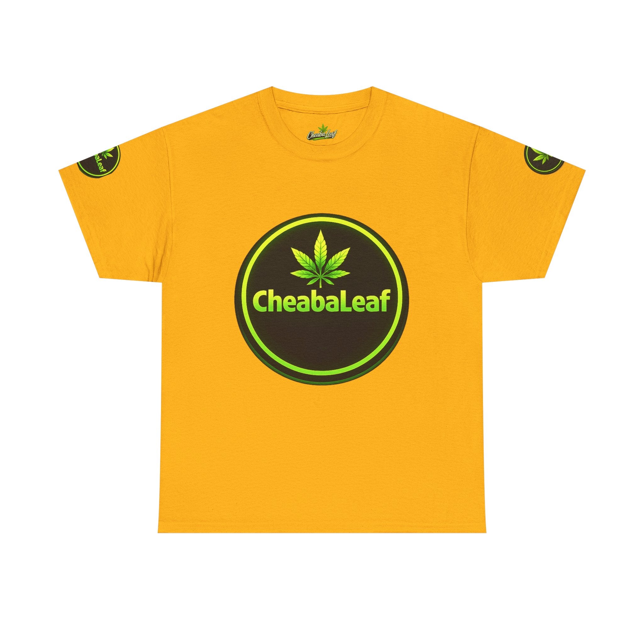CheabaLeaf™ Badge Front Tee — Badge Logo Front & Sleeves
