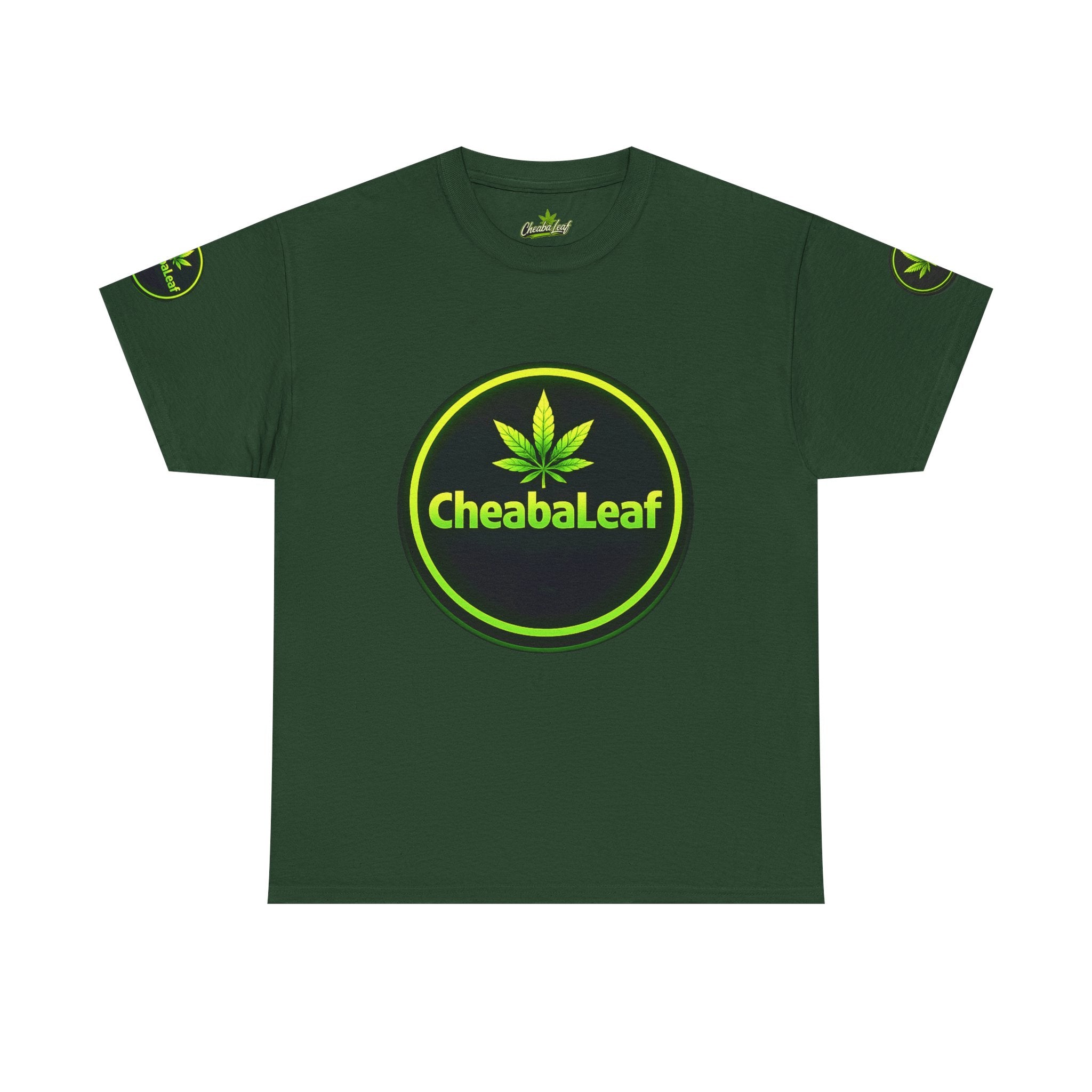 CheabaLeaf™ Badge Front Tee — Badge Logo Front & Sleeves