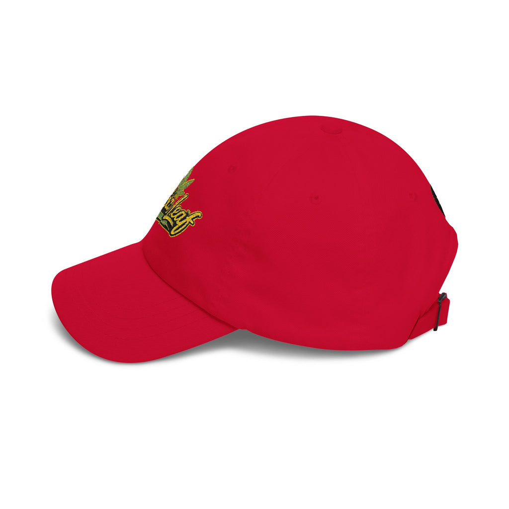 Classic Dad Cap — Minimal Cannabis Patch Embroidered Baseball Hat