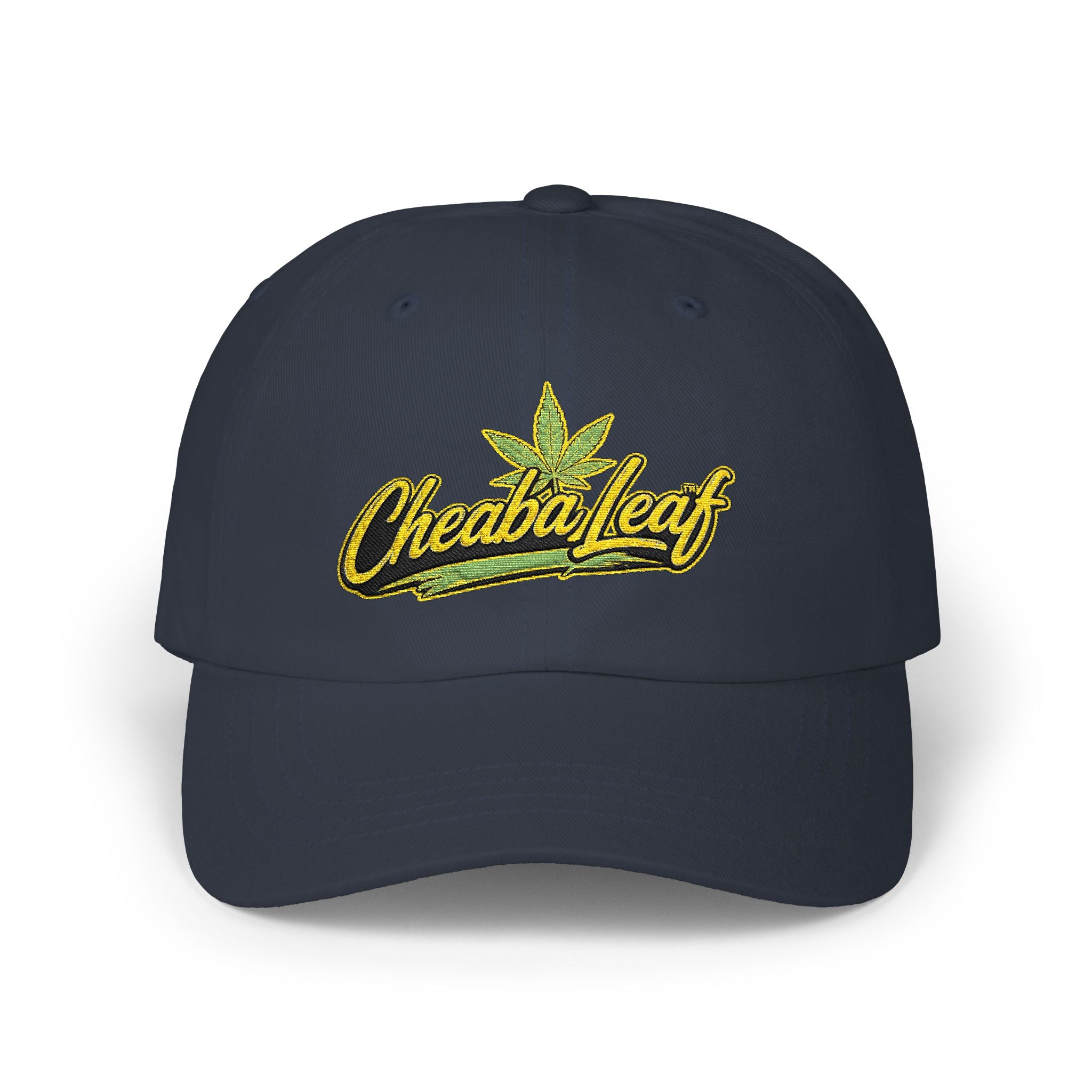 Classic Dad Cap — Minimal Cannabis Patch Embroidered Baseball Hat