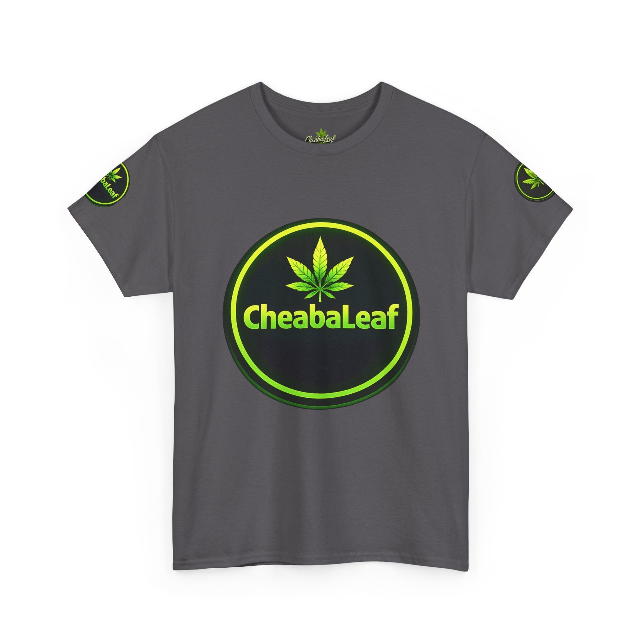 CheabaLeaf™ Badge Front Tee — Badge Logo Front & Sleeves