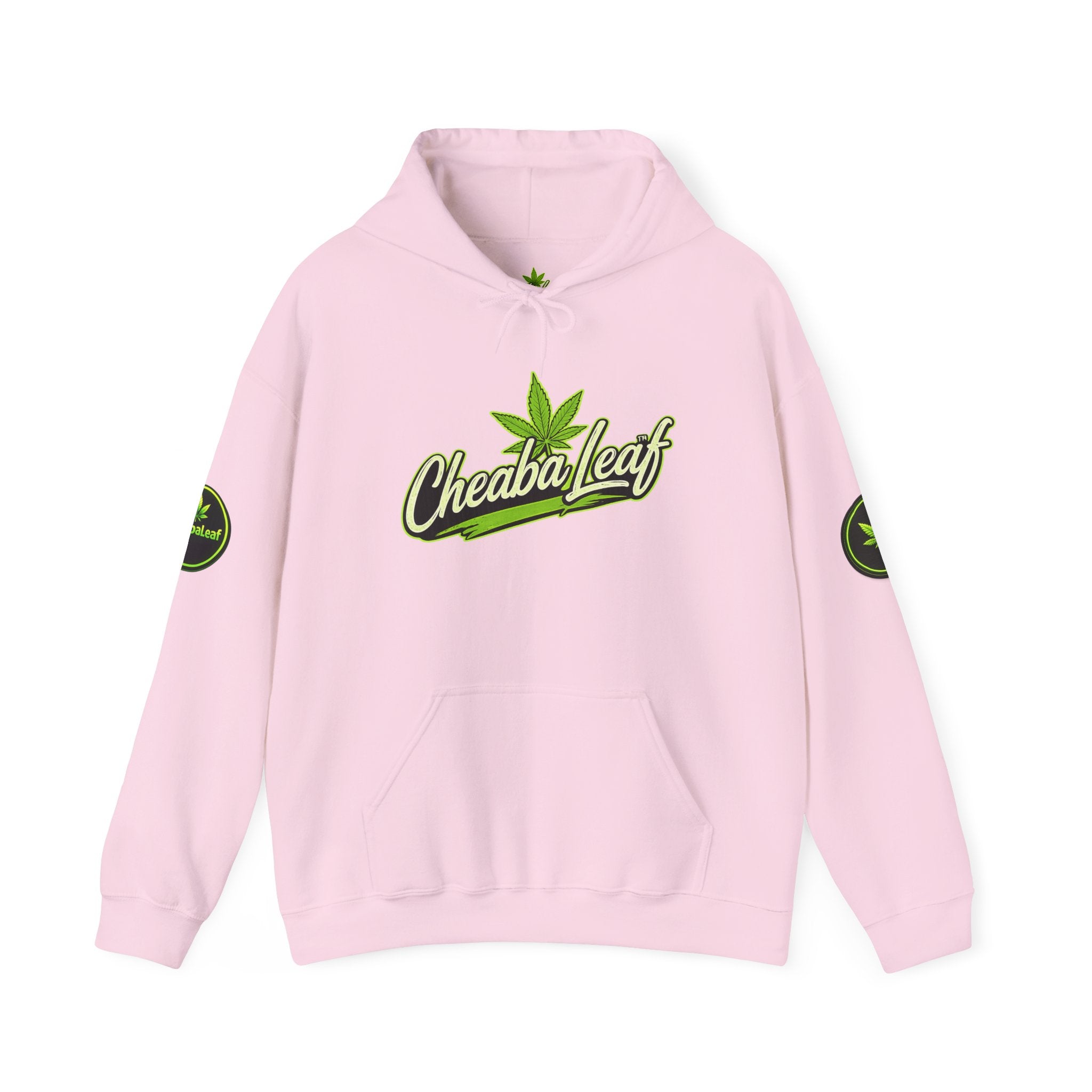 Cheeba Leaf Logo Hoodie — Cannabis Leaf Streetwear Pullover