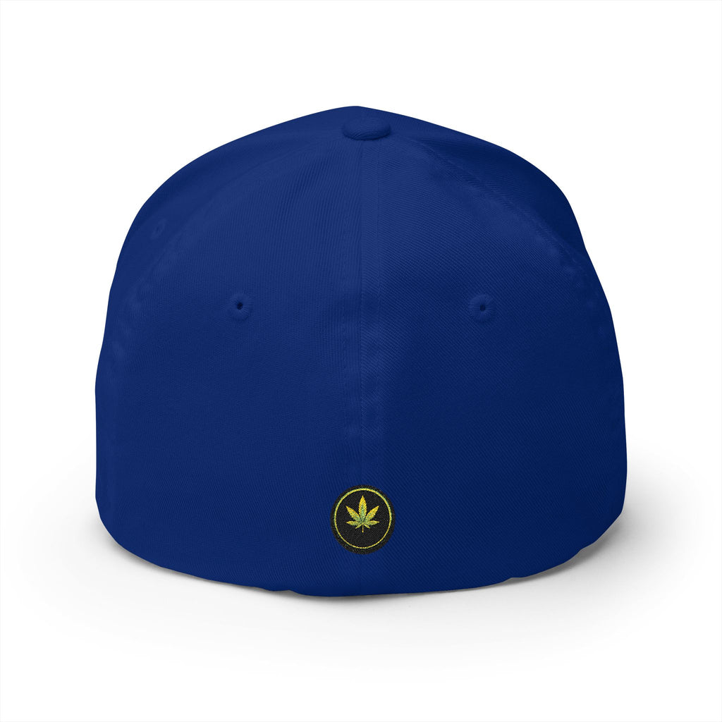 Embroidered 'Cheaba Leaf' Badge Logo Cannabis Cap — Structured Closed-Back Hat