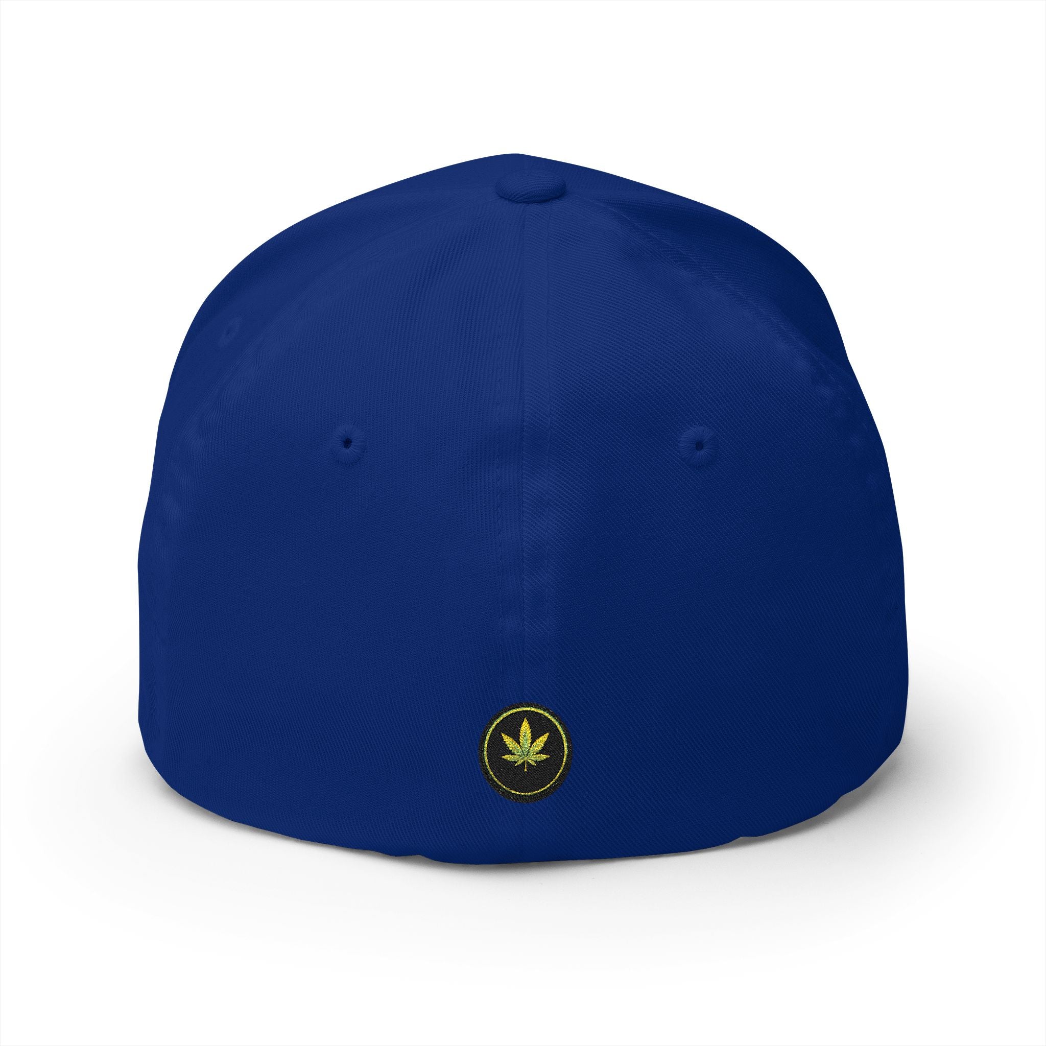 Embroidered 'Cheaba Leaf' Badge Logo Cannabis Cap — Structured Closed-Back Hat