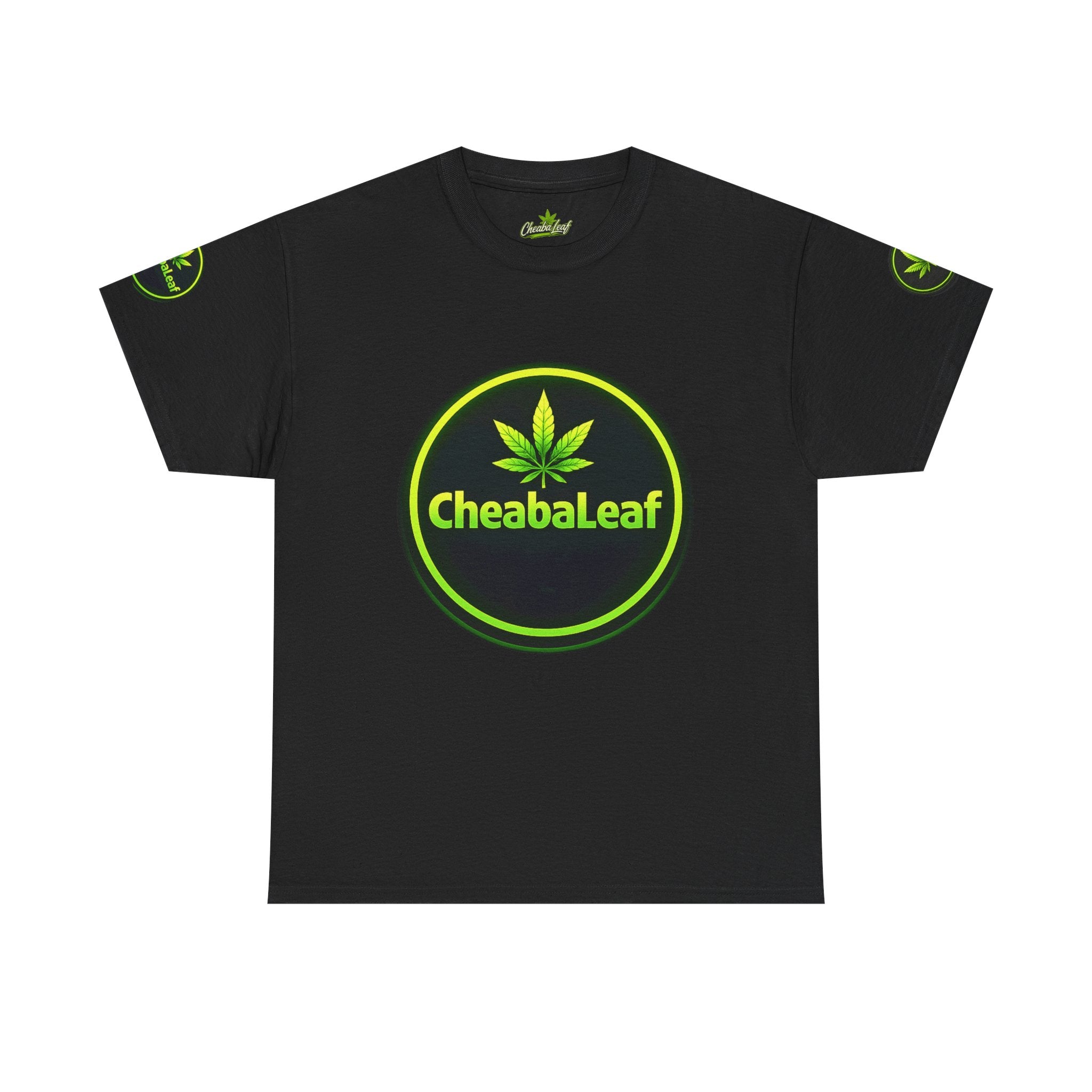 CheabaLeaf™ Badge Front Tee — Badge Logo Front & Sleeves