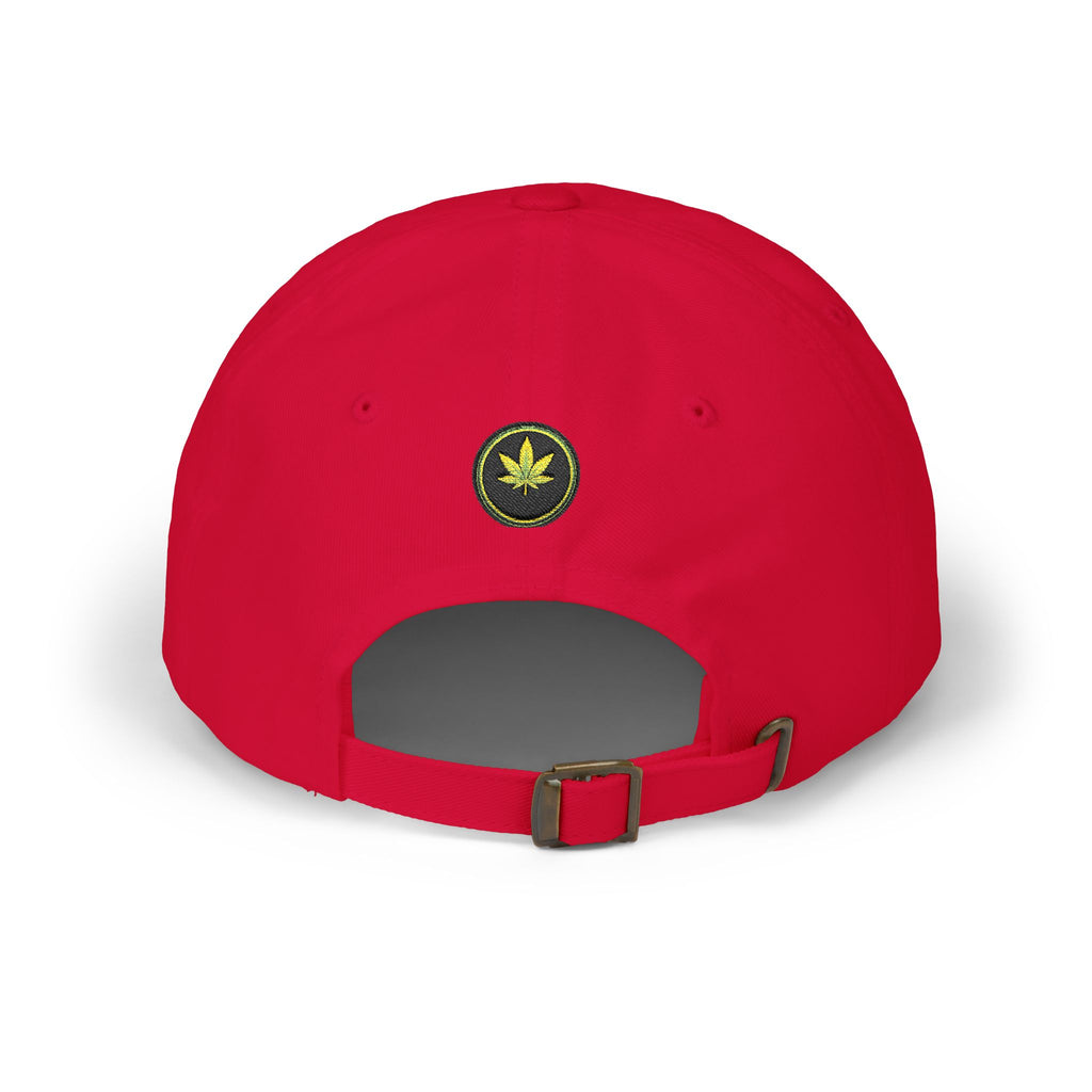 Classic Dad Cap — Minimal Cannabis Patch Embroidered Baseball Hat