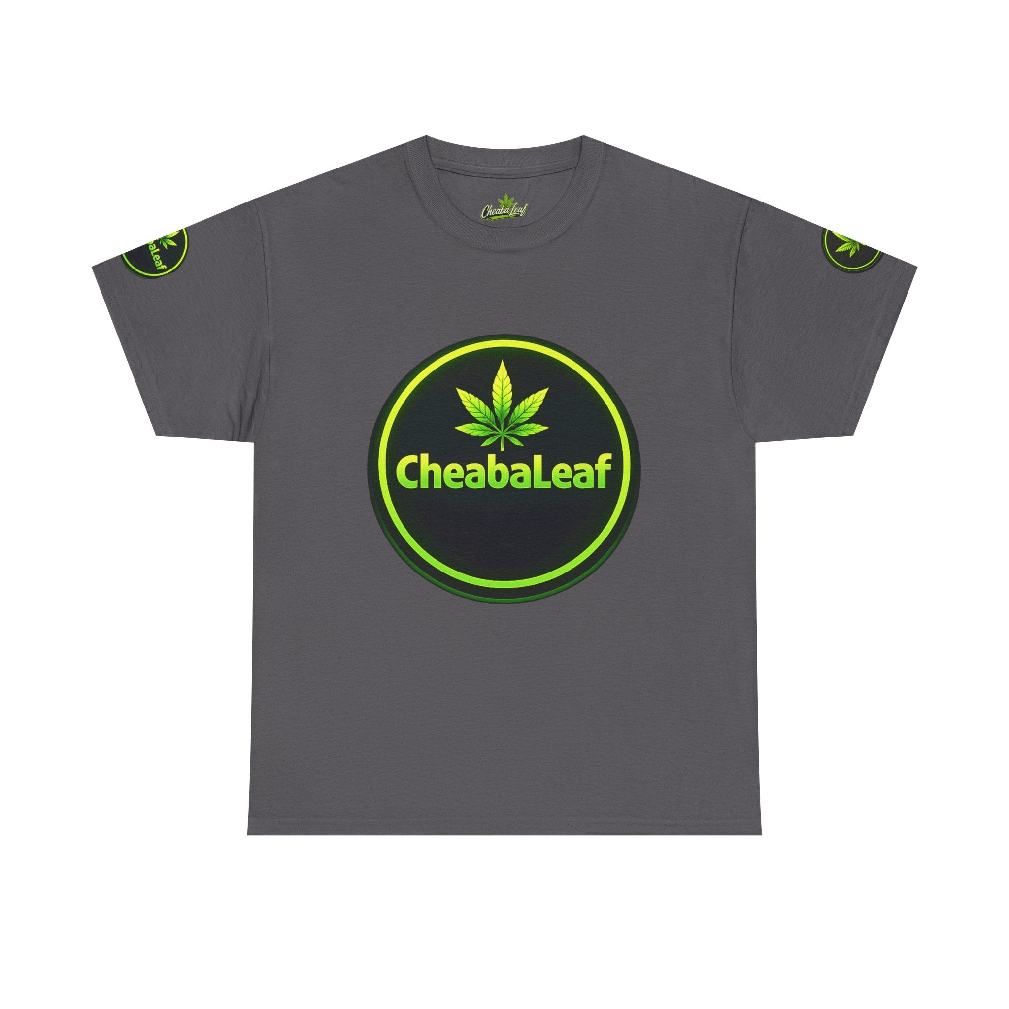 CheabaLeaf™ Badge Front Tee — Badge Logo Front & Sleeves