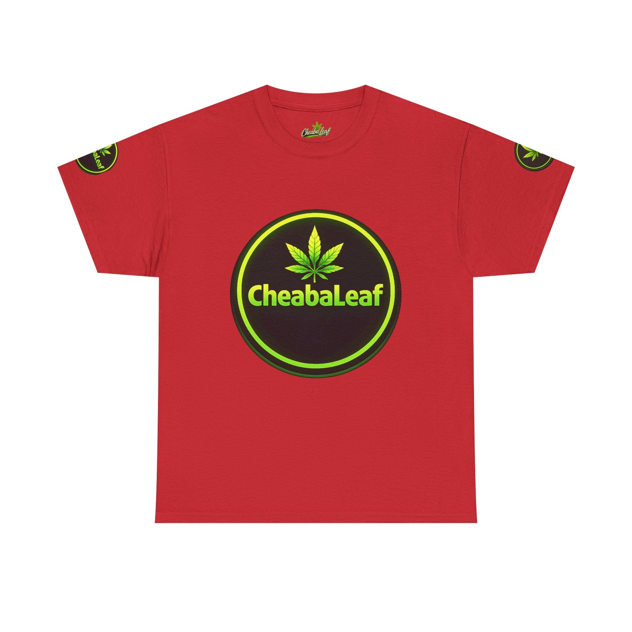 CheabaLeaf™ Badge Front Tee — Badge Logo Front & Sleeves