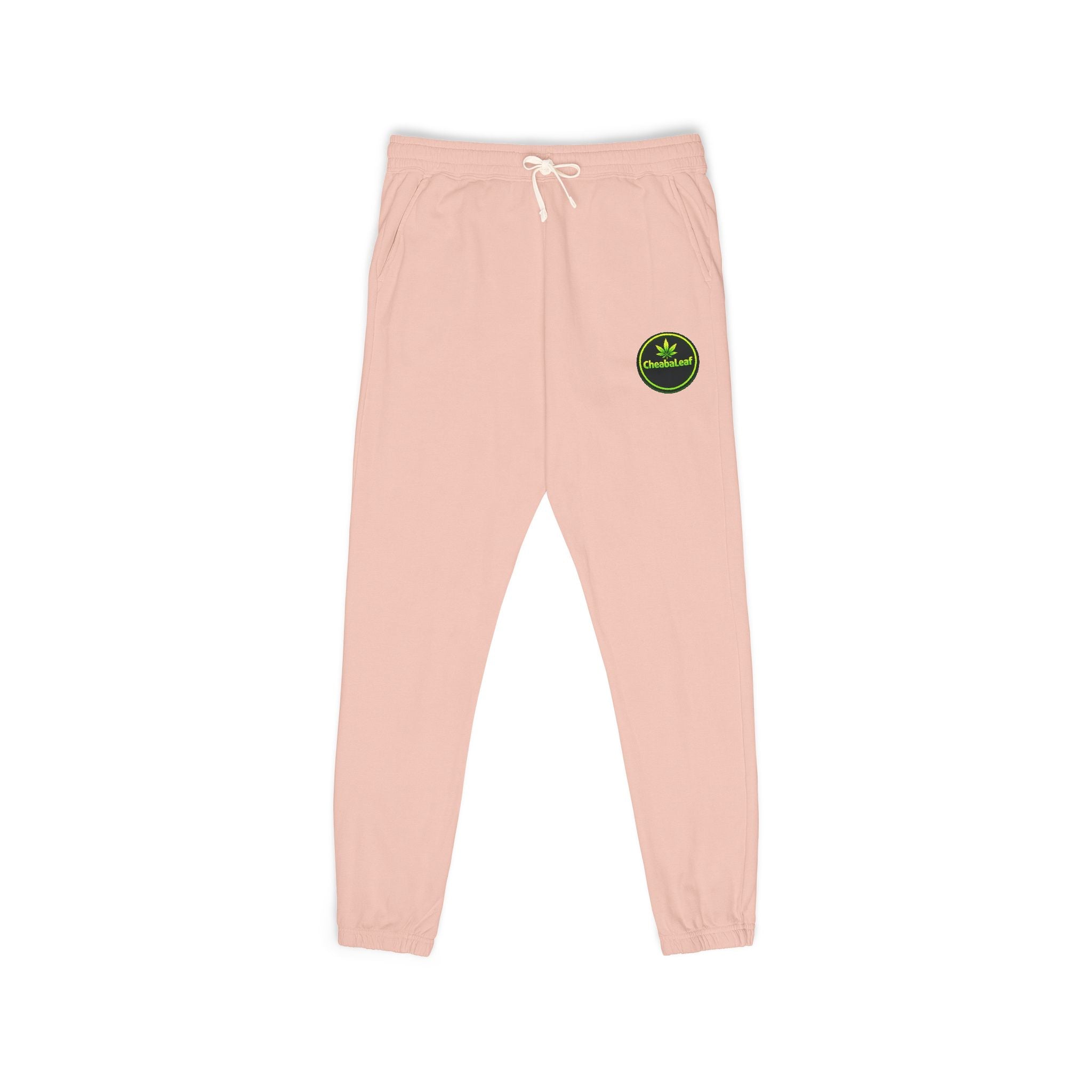 Ember Green "Stay Wild" Fleece Sweatpants — Garment-Dyed Cozy Joggers