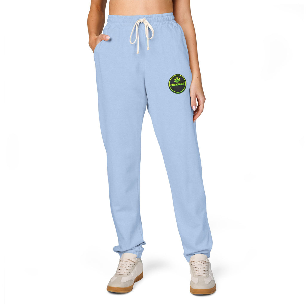 Ember Green "Stay Wild" Fleece Sweatpants — Garment-Dyed Cozy Joggers