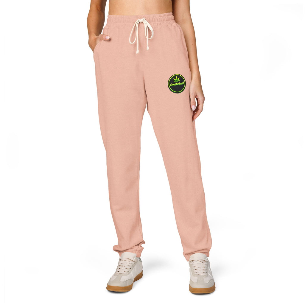 Ember Green "Stay Wild" Fleece Sweatpants — Garment-Dyed Cozy Joggers