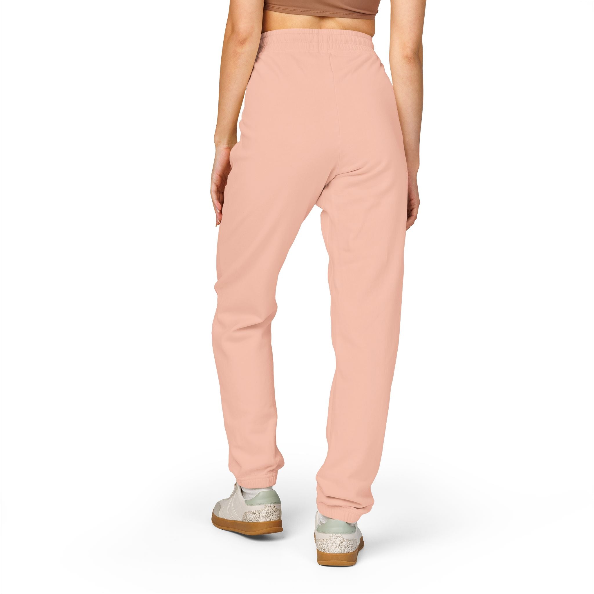 Ember Green "Stay Wild" Fleece Sweatpants — Garment-Dyed Cozy Joggers