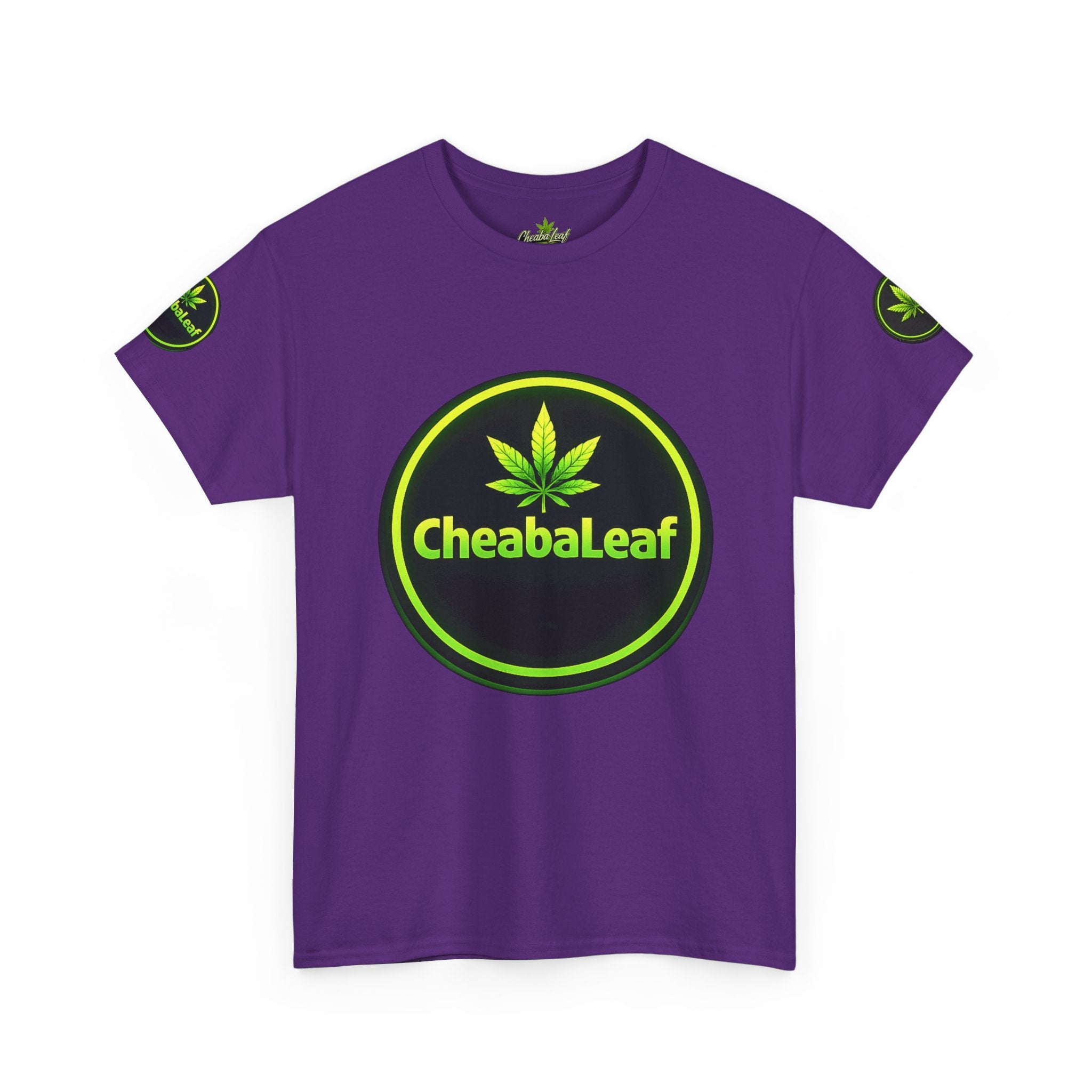 CheabaLeaf™ Badge Front Tee — Badge Logo Front & Sleeves